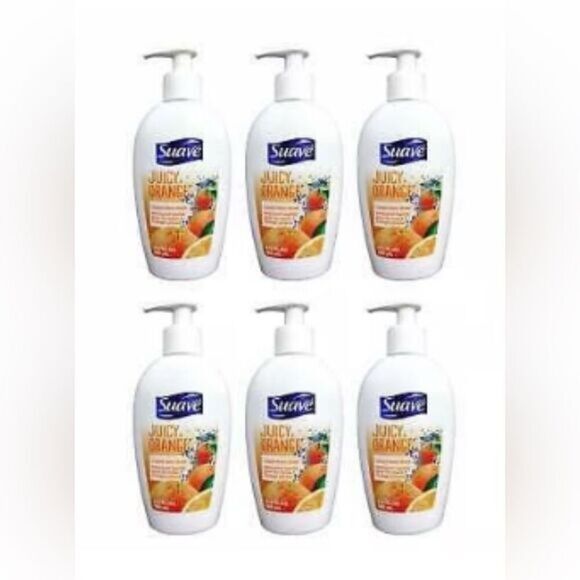 NEW SUAVE Juicy Orange Liquid Hand Soap Pump. Bottle - 6 Pack - 6.5 FL OZ - Picture 1 of 7